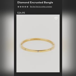 Diamond encrusted bangle